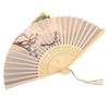 Traditional Chinese Folding Fan: Women's Silk Hanfu Dance & Portable Summer Fan