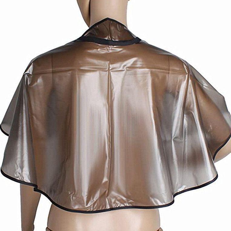 Hong Kong Style Transparent Hairdressing Cape for Barber Shop and Home Use