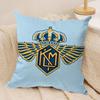 Netherlands Klm R-Royal Dutch Airline Cushion Cover Silky Short Plush Invisible Zipper Dustproof Sofa Pillow Case For Home Decor