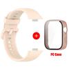 Case+Silicone Band For Huawei Watch Fit 3 Strap sport bracelet Tempered Glass cover Protector for Huawei Fit3 correa Accessories