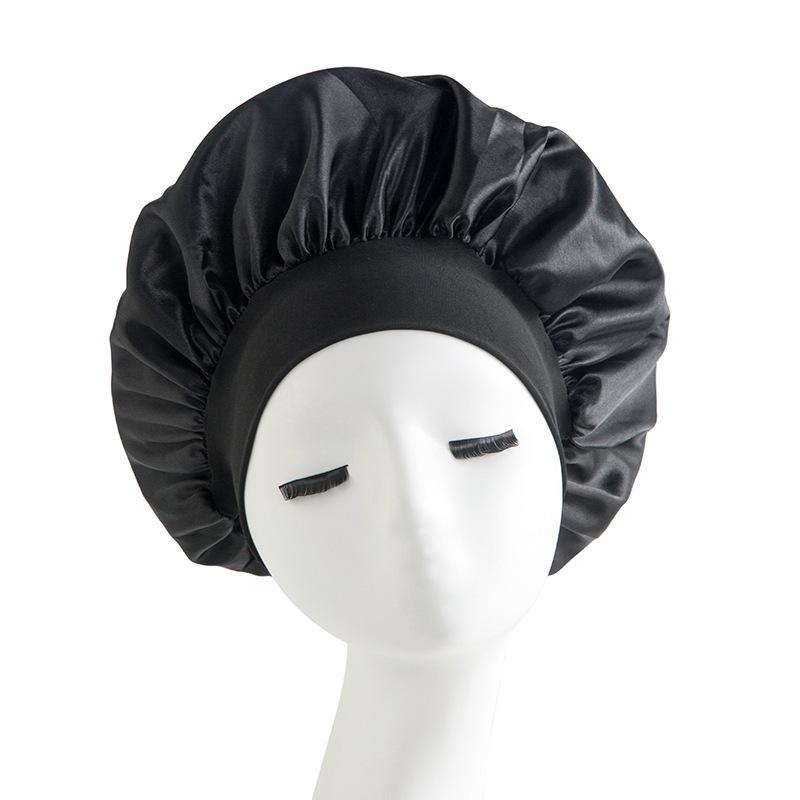 Satin Bonnet for Women, Wide Brim Sleep Cap, Hair Bonnet for Sleeping, Chemo Cap, Night Cap