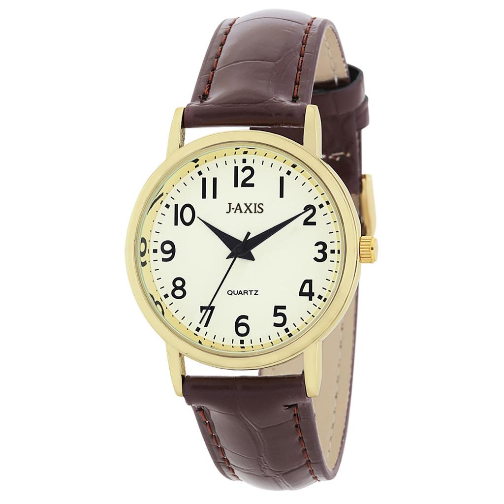 Sun Flame Co., Ltd. J-Axis CB2B0001-MG Men's Brown Watch