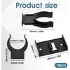 10 Pack Plastic Toe Kick Clip, Adjustable Leg Plinth Clip, Toe Kick Kitchen Leveling Feet Plinth for Furniture Cabinets Table
