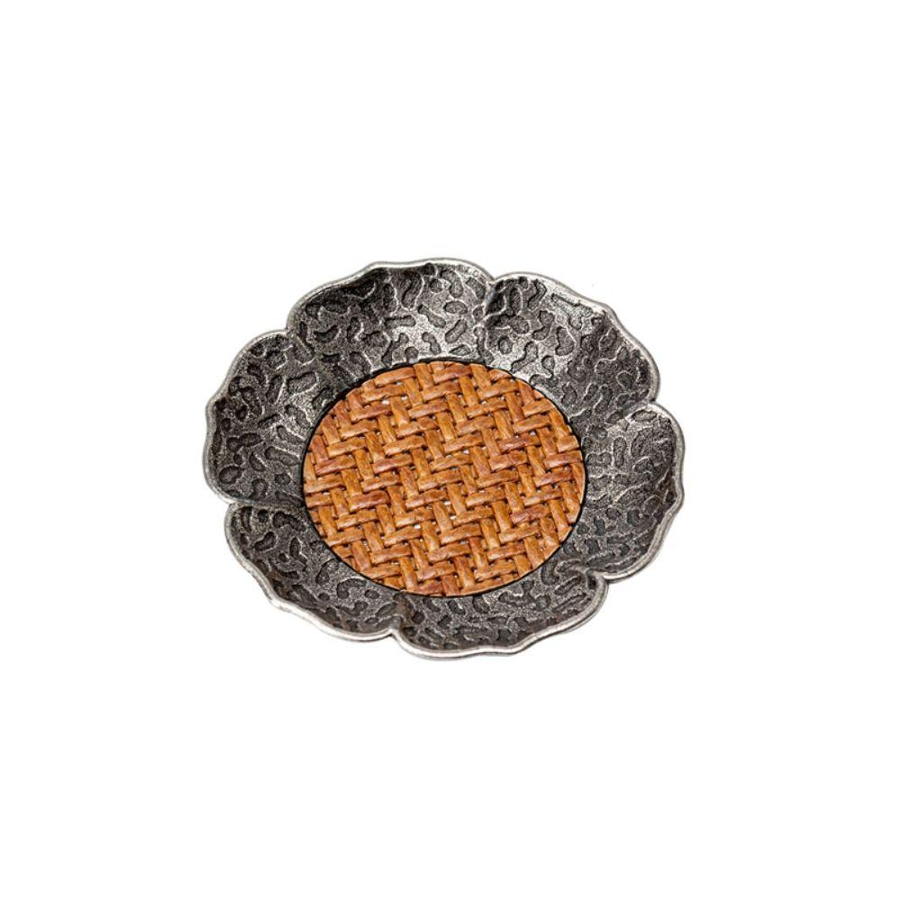 

Non-slip Alloy Rattan Coaster Hand Woven Coffee Cup Table Mat New Table Placemat