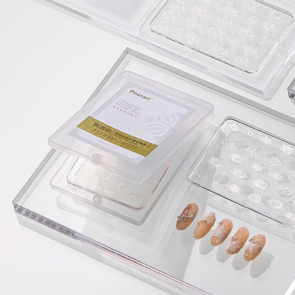 Butterfly Embossing Silicone Mold Nail Art Carving Mold Suitable for Diy Nail Art Decoration Supplies Nail Template Tool