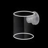 Transparent Acrylic Fish Food Feeding Ring Anti-drift Feeding Cup Fish Feeder With Strong Suction Cup