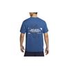 Nike T Shirts Men's Blue Crew Neck Moderate Straight Fit FN3280-476