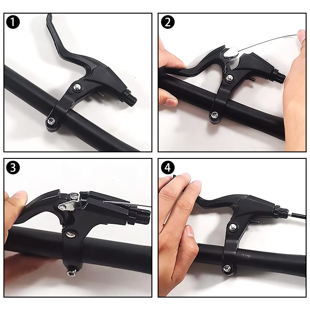 Kigauru 1 Pair Bicycle Brake Handle Left and Right Lever
