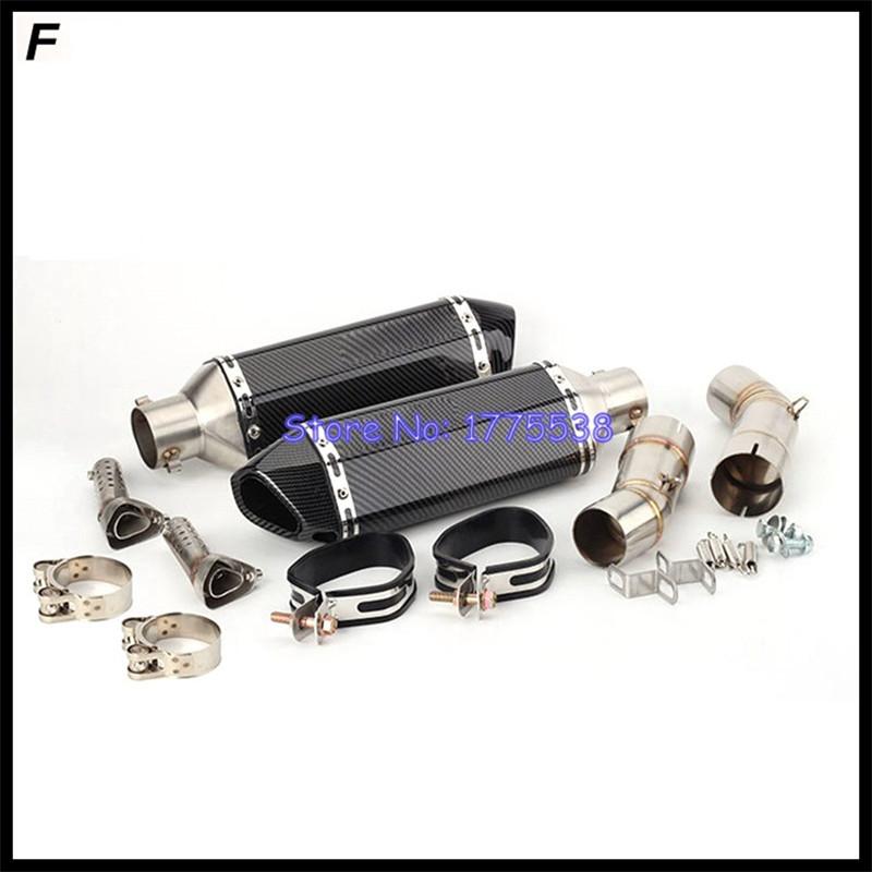Motorcycle Exhaust System Link Pipe for Ducati 848 848 EVO 1098 1198 S/R 848 Motorbike Exhaust Escape Connector MidPipe
