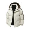 Winter Neueste Herren Entspannte Passform Gestreifte Kapuzenjacke Baumwollwattiert Herren Freizeit Junge Studenten Baumwollwattierte Jacke Baumwollwattierte Jacke