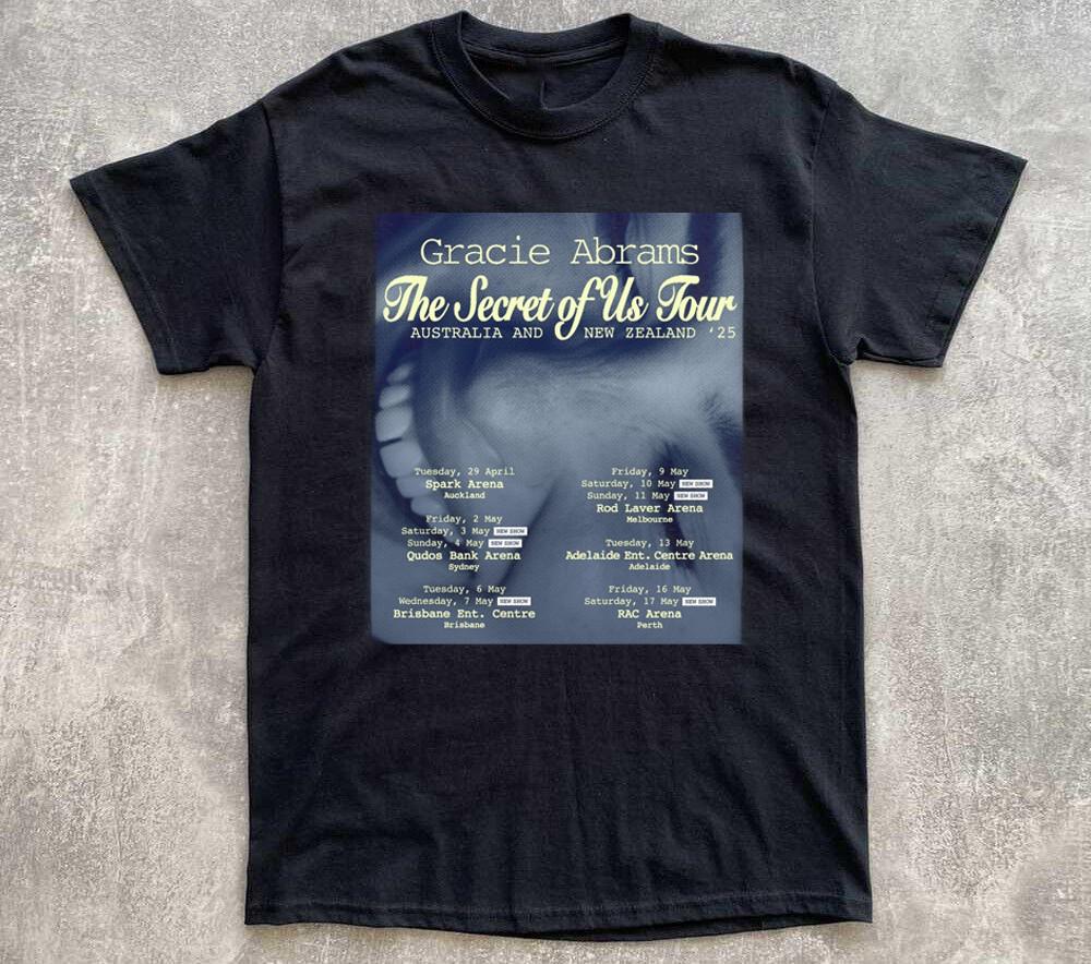 HOT Gracie Abrams Tour 2025 Černé Bavlněné Všechny Velikosti S-345XL Tričko