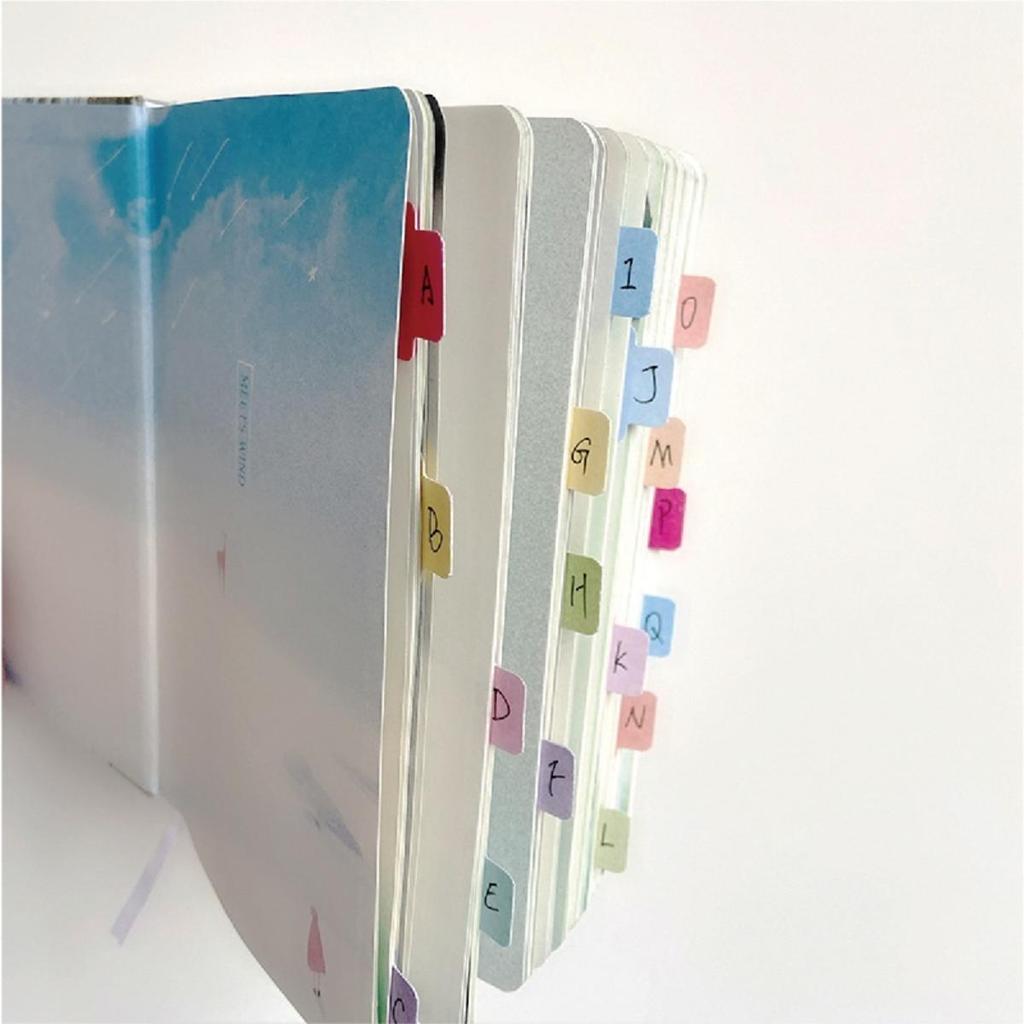 10 Sheet Index Label Paster Bookmark Stickers Easy Read Book Tabs Gold Stamping Tabs for Office School Notbook Journal Study Reading