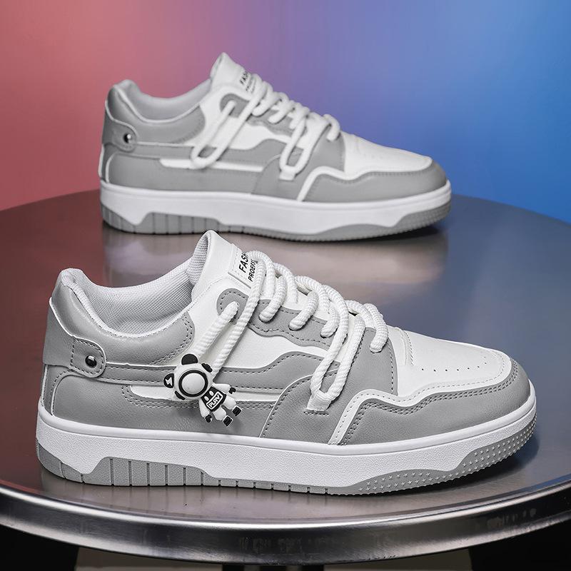 Fashion Men's Platform Lace-Up Sneakers New Breathable Lightweight Comfortable Casual Shoes for Teens Thick Sole Fashion Autumn Trendy