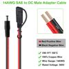 Xiatiaosann SAE to DC Power Cable 14AWG SAE Plug to DC 5.5x2.1mm Male Adapter