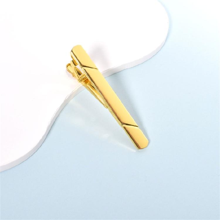 Men Stainless Steel Tie Clip Textured Grip Suit Accessories Wedding Business Use