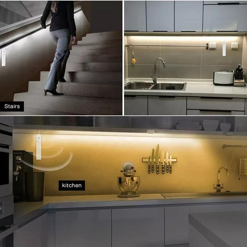 Waterproof 5V LED Strip with Motion Sensor for Wardrobe, Cabinet, and Stairs