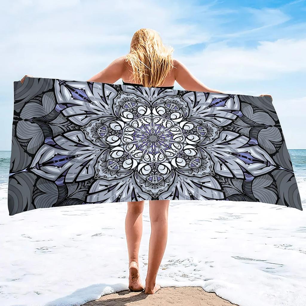 Oversize Beach Towel Clearance Towels, Boho Mandala Cool Travel Pool Towel, Lightweight Sand Free Quick Dry Travel Towels