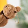 Plush Stuffed Bear 16cm Stuffed Animal Toy Birthday Gift Pineapple Bear Doll Keychain