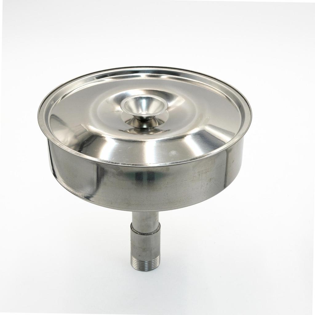 Stainless Steel Threaded Funnel for Glue Filling Machines - Dispensing and Pressure Tank Accessory