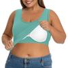 Plus Size Women's Camisole With Bottom And Chest Pad, Sexy Oversized Underwear With Chest Pad