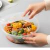 Einweg Runde Transparente Plastik-Takeaway-Boxen