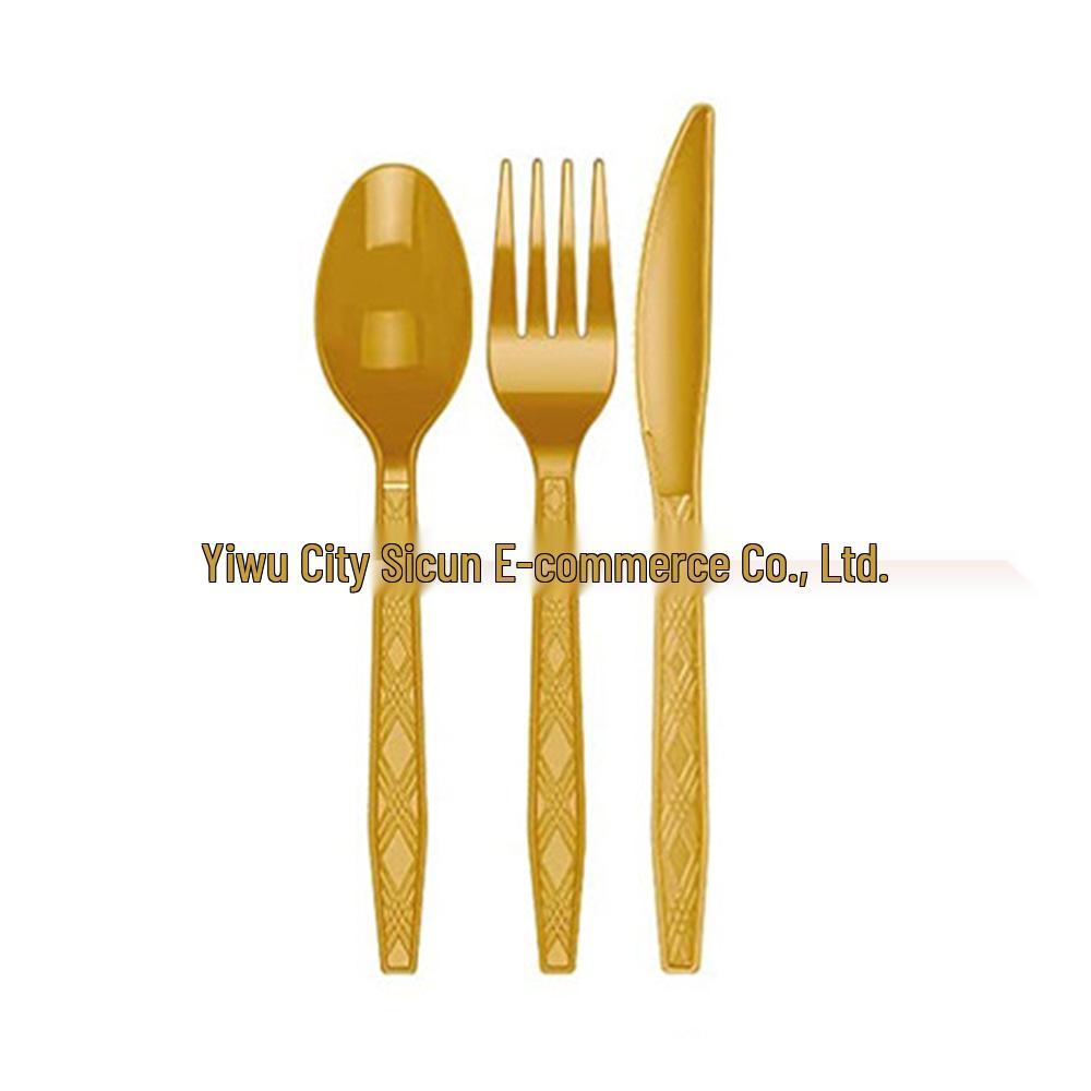 2026 Black Gold New Year Disposable Party Set: Plates, Napkins, Tableware Supplies