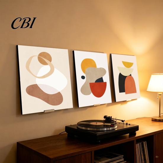 Floating Record Storage Adhesive Vinyl Wall Mounts, Easy Installation Acrylic Studio Mounts Shelves, Strong Hold Holder for Displaying Album