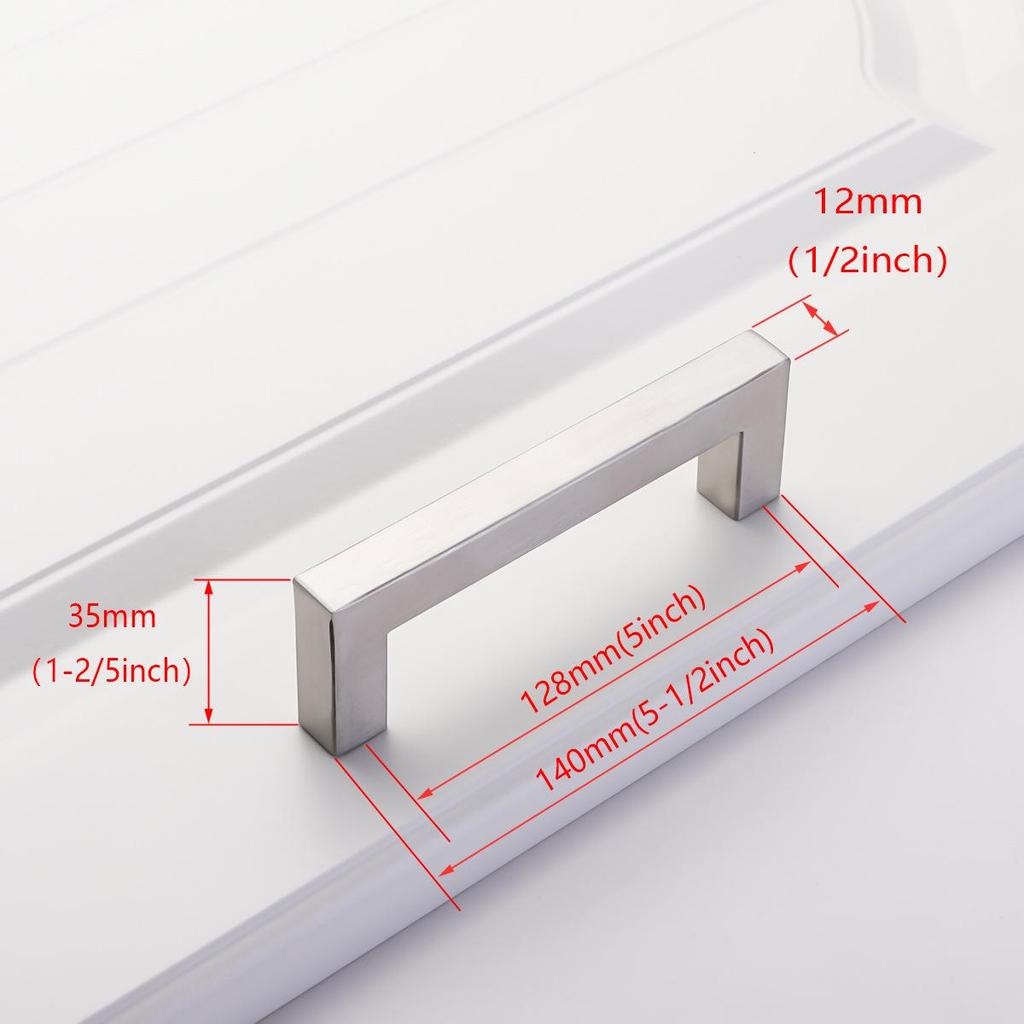 Brushed Gold & Black Stainless Steel Drawer Handle for Cabinets and Wardrobes
