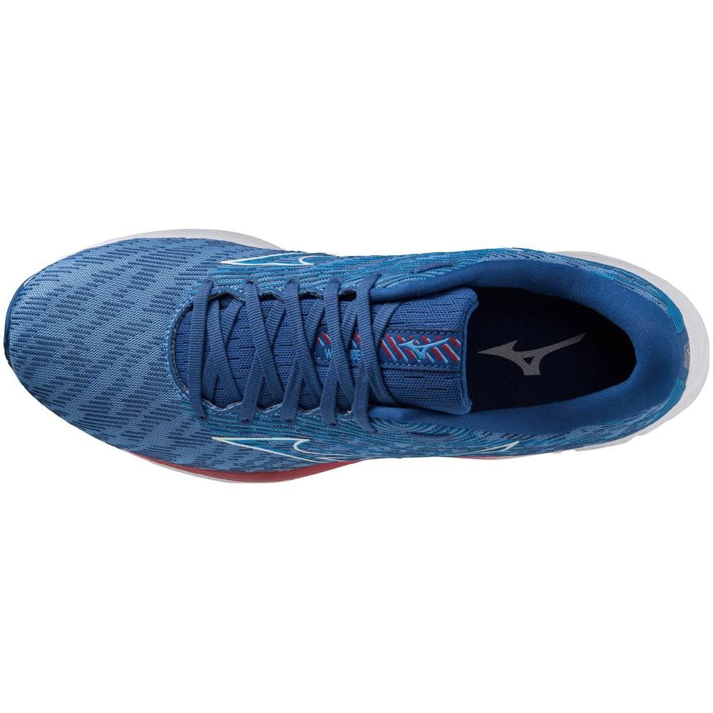 Running Shoes Waverider 26 Jogging Marathon Sports Training Lightweight cm 2E [Mizuno] Blue/Gray/Red 28.0