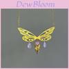 Goddess Necklace Butterfly Wings Crystal Jewelry For Women