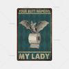 Mfoever Animal Inspirational Slogan Metal Sign Vintage Tin Sign Metal Vintage Bar Vintage Wall Decoration Bar Club Man Cave Metal Poster