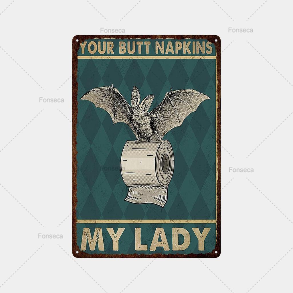 Mfoever Animal Inspirational Slogan Metal Sign Vintage Tin Sign Metal Vintage Bar Vintage Wall Decoration Bar Club Man Cave Metal Poster