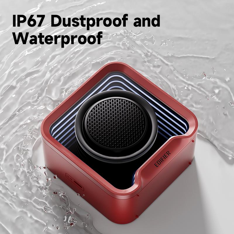 Edifier QS20 Portable Speaker with Ambient Light Bluetooth V6.0 IP67 Stereo Pairing Multipoint Connection Speaker with Mic