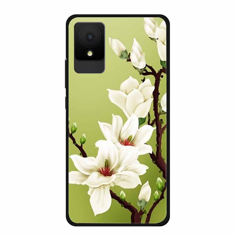 For TCL 501 Case Original Soft Silicone TPU Phone Cases Back Cover For TCL501 Scenery Shockproof Marble Painted Bumper Cute Etui