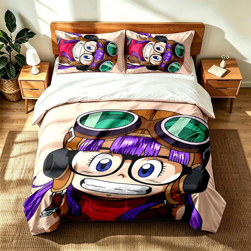 Arale (5) 3pc set suitable for master bedrooms soft and comfortable an ideal gift for family and friends Includes one duvet cover and two pillowcase
