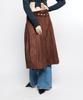 Latizen L7 Pleated Wrap Skirt(Brown)