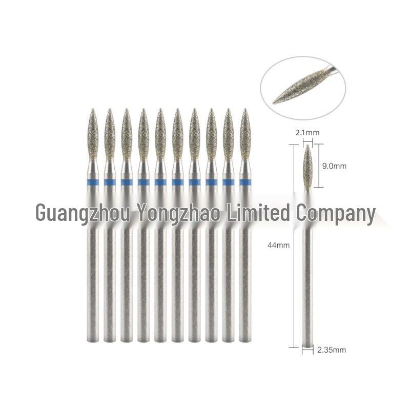 10-Piece Nail Art Diamond Drill Bits for Pre-Treatment and Grinding Dead Skin & Calluses