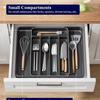 Multifunctional Expandable Silverware Divider Storage Box for Kitchen Drawers