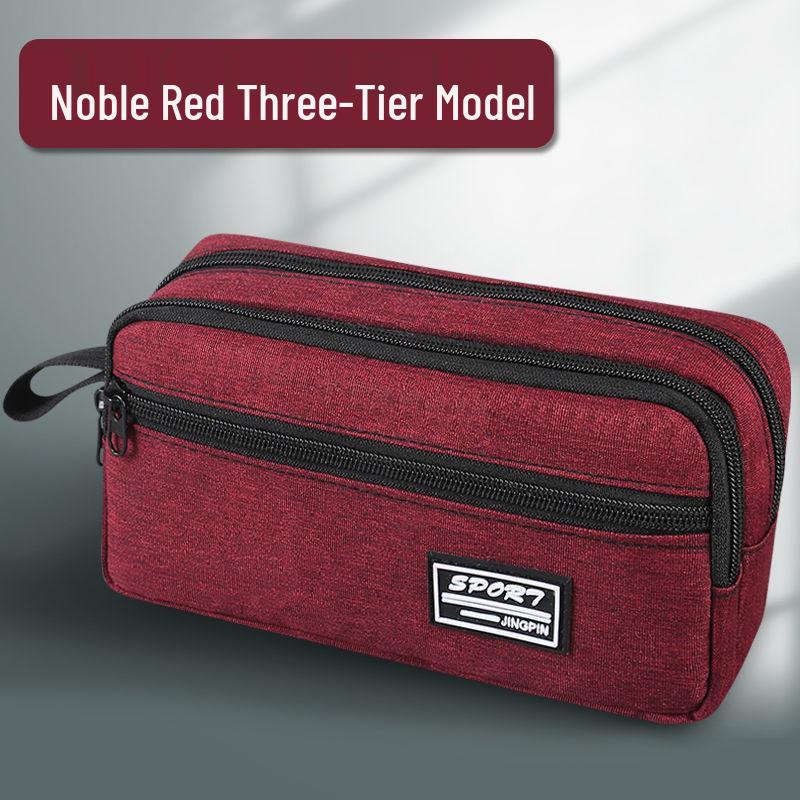 Multi-Layer Waterproof Pencil Case for Students - Large Capacity Stationery Bag