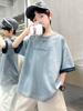 Short Sleeved Boys' T-shirt Summer Thin Version 2026 New Children's Summer Outfit Half Sleeved Pure Cotton Big Boy's Top