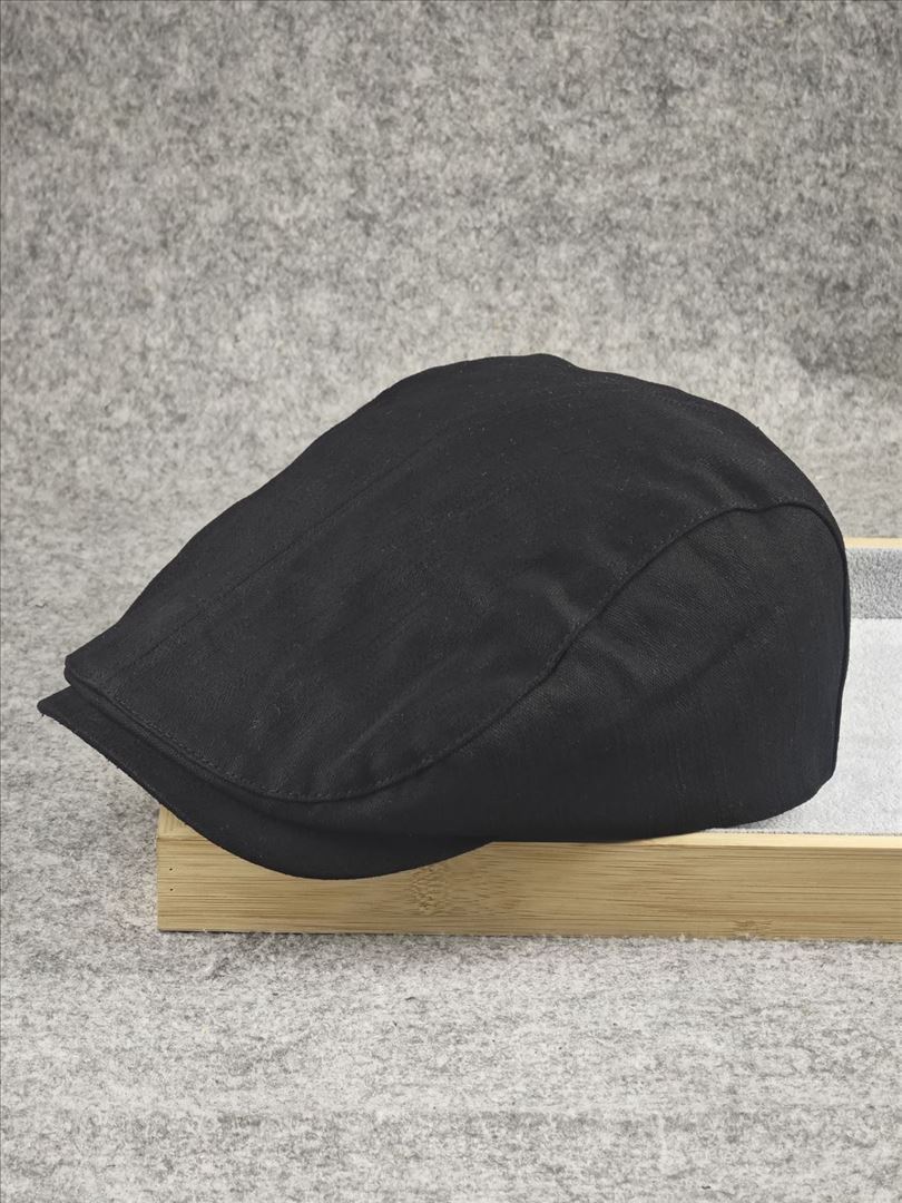 

Кепка в британском стиле Простой повседневный модный берет Литературный ретро Большой обхват головы Мужская шляпа Парная Женская шляпа 57-58cm чёрный