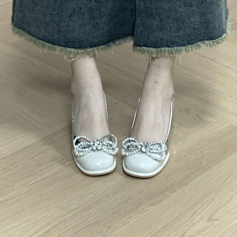 

Женская обувь маленьких размеров 2025 новая Мэри Джейн с сумкой на носке сандалии женские летние под юбку серебристые иностранные на толстом каблуке высокие каблуки 40 серебряный