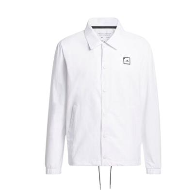 Adicross Coaches Jacke Letter Print Einreiher Golf Sport Langarm Jacke Herren Jacke Weiß IN9258