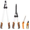 Garden Shears, Set of 4, Hedge Trimmer, Loppers, Pruners, Folding Saw, Aluminum Handle