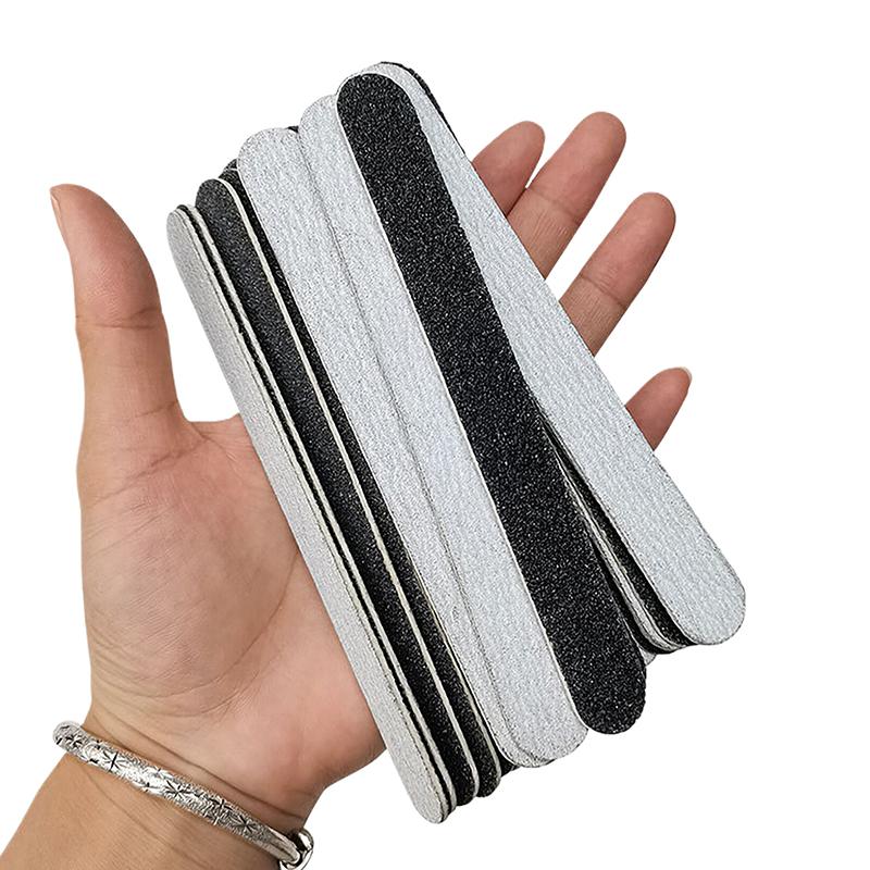 

10 шт. Профессиональные пилки для ногтей шлифовальные 100/180 грит баффер двусторонние для полировки ногтей кончиков маникюр педикюр инструменты для ухода 10PCS