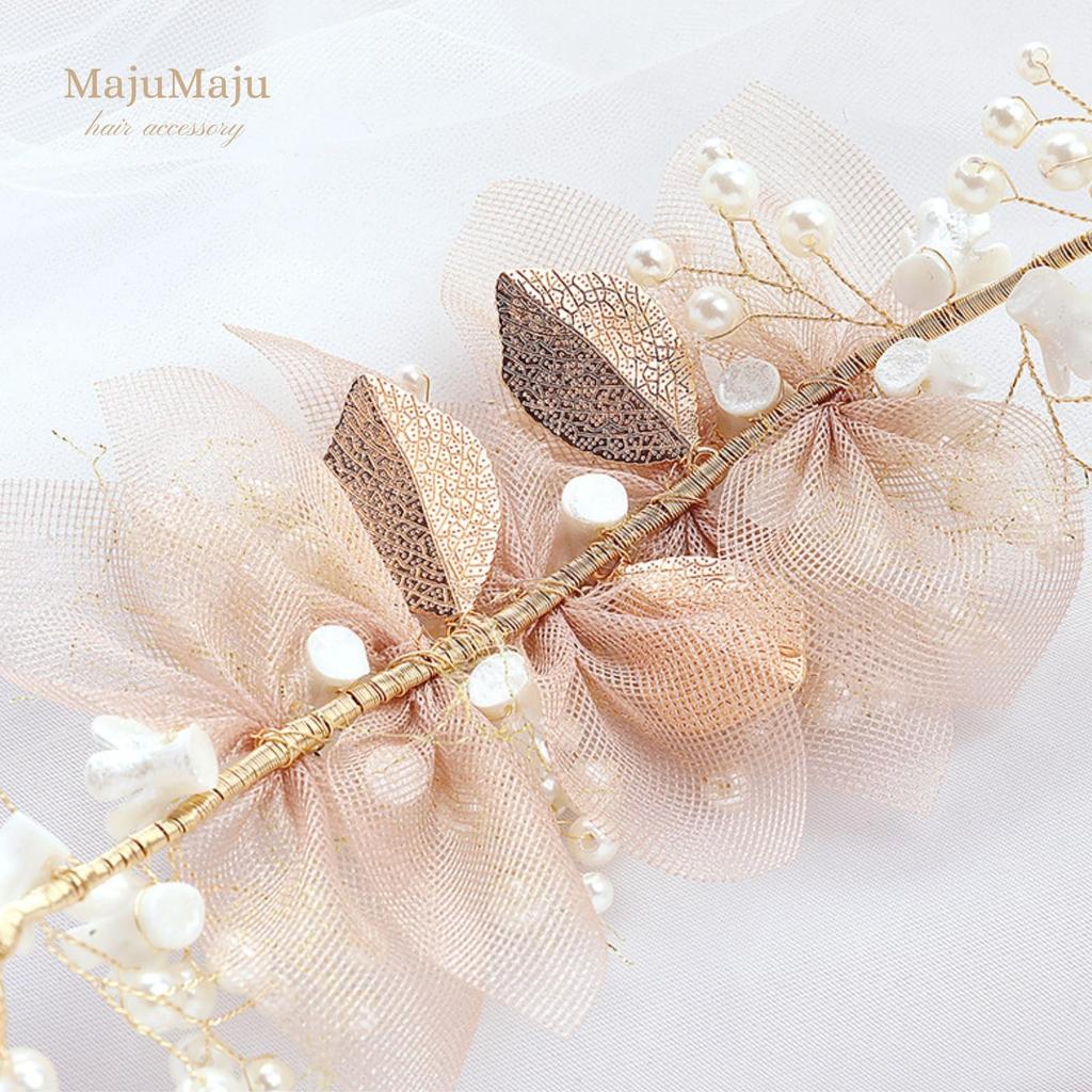 Hair Accessories Piano Recital Head Dress Girls Children Handmade Arrangement Hair Ornament [MajuMaju] (A) (PHC40-B)