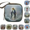 Virgin Mary Prayer Rosary Storage Bag 7x7cm Iron Artwork Religious Jewelry Box Elegant Cartoon Prayer Kit Religious Articles