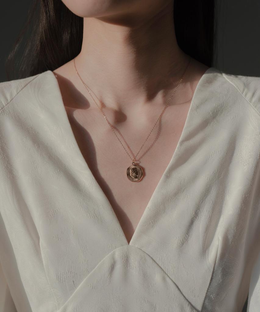 Novice Tokyo Coin Necklace [Stainless / Gold]