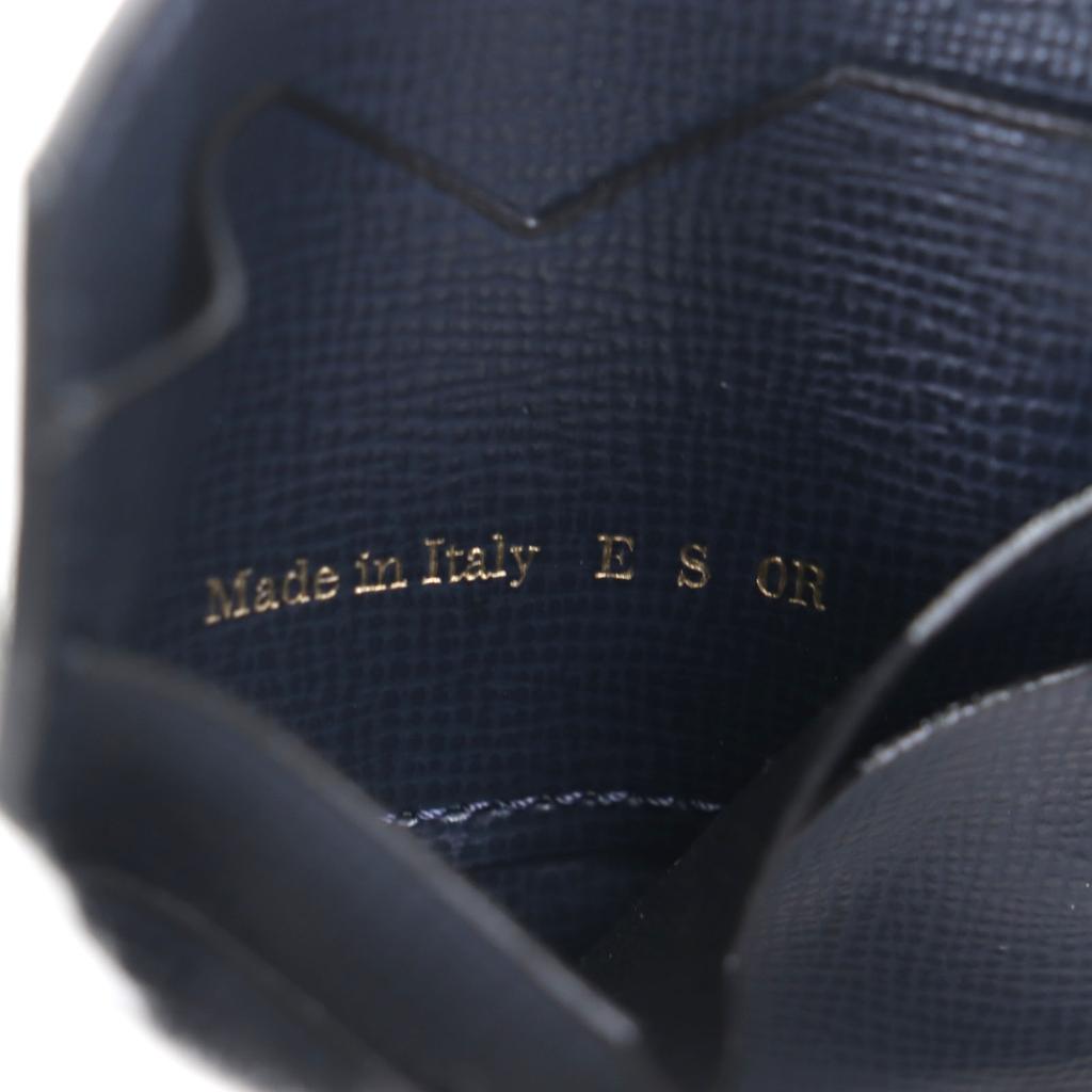 Pristine Valextra Card Case Dark navy Calf leather mens Used