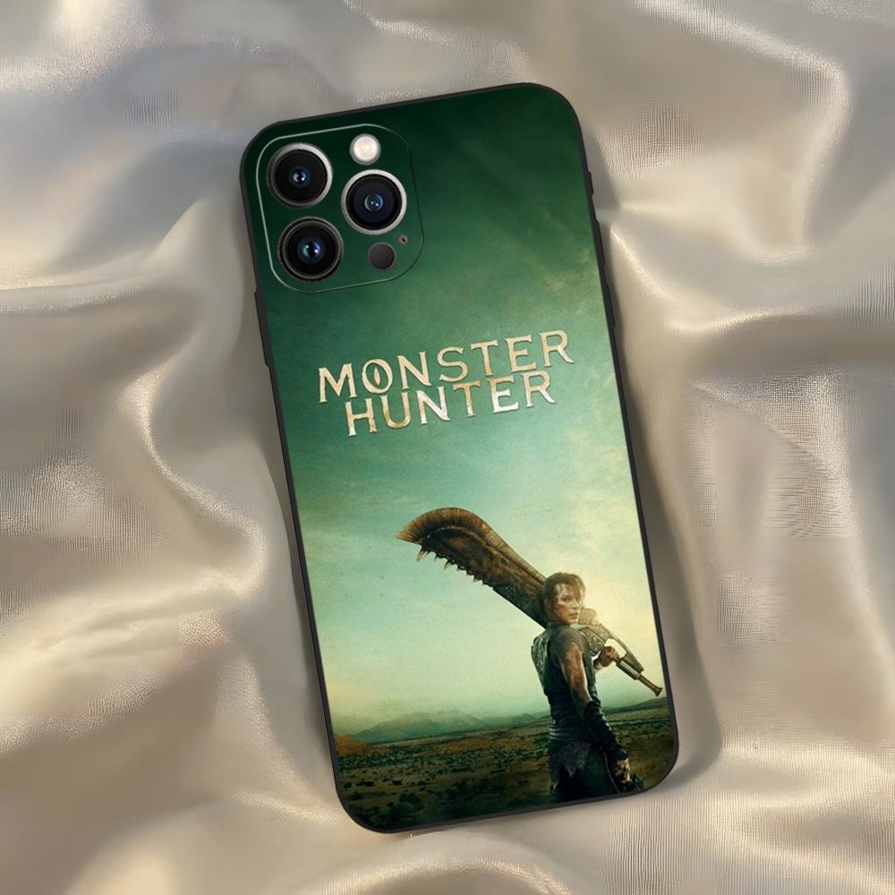 Game Monster Hunter World Phone Case for Iphone 16 15 14 13 12 11 Pro Max Xr X Xs Mini 8 Plus SE 2022 Black Soft Silicone Cover